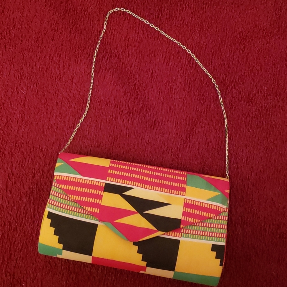 KENTE Cloth purse.